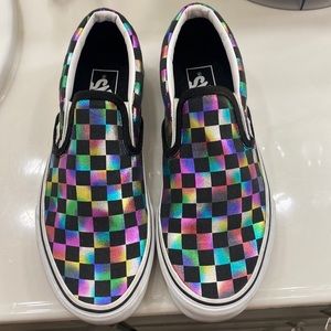 Vans iridescent, rainbow checkers 🌈